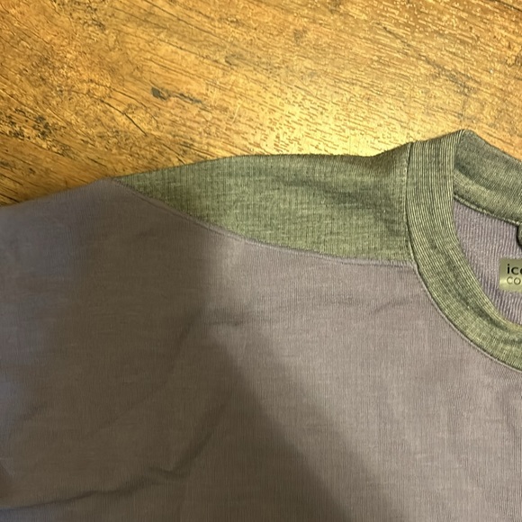 Icebreaker Women’s Momentum Long Sleeve Crewneck in Panther/Fossil Colour - Picture 5 of 7